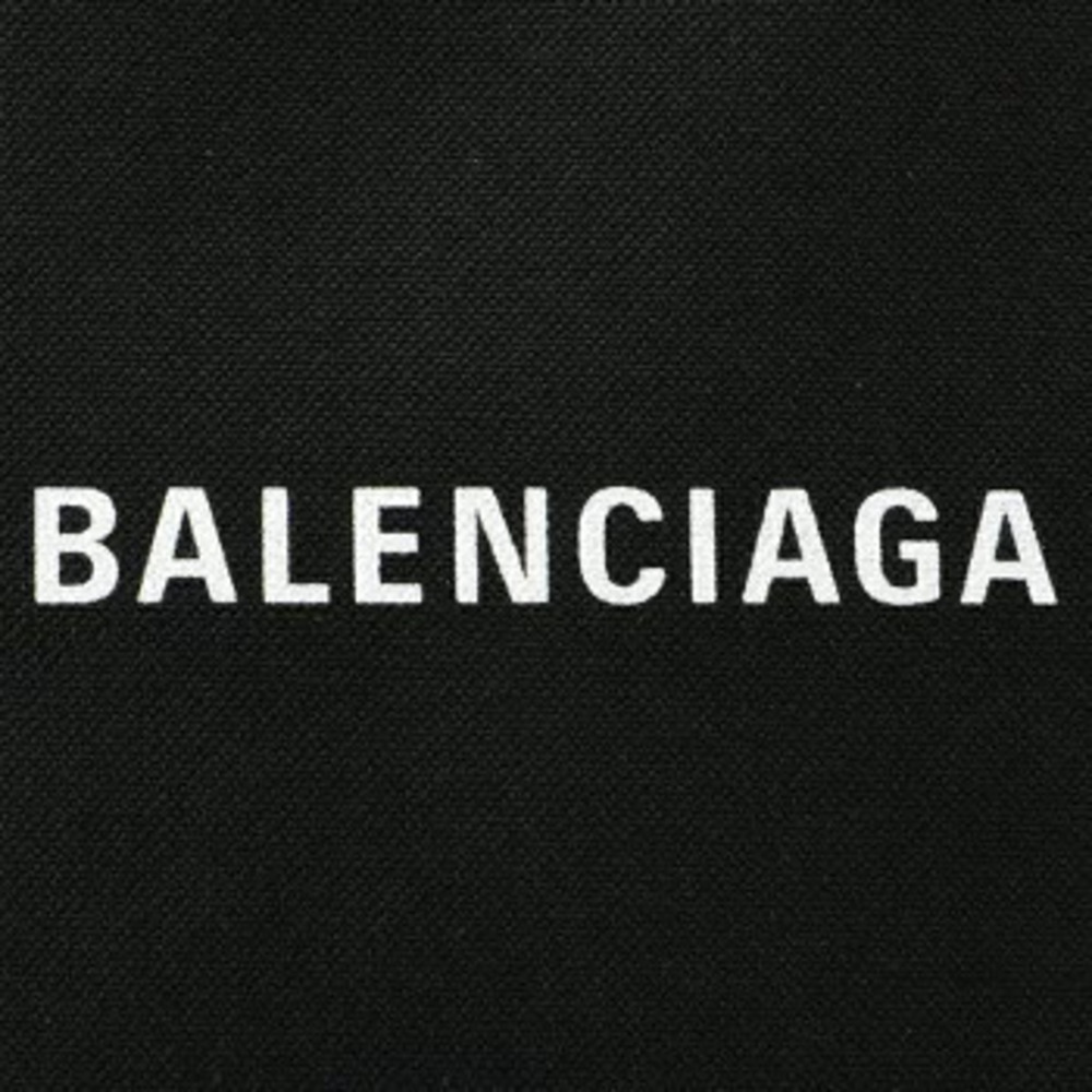 Balenciaga Tote Bag Navy Blue Cabas Canvas Black - Picture 5 of 8